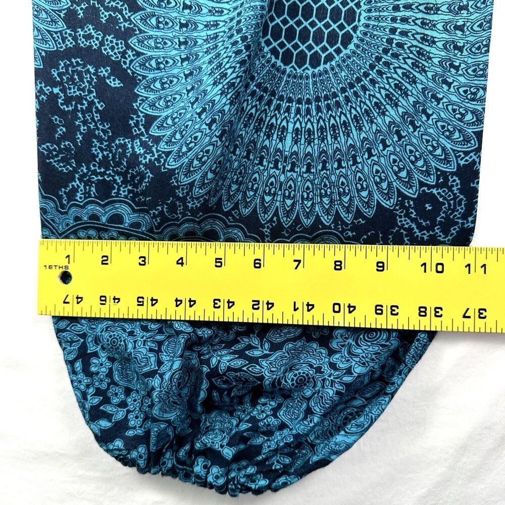 Bangkok Harem Pants High Waist Flowy Womens One Size Boho Festival Hippie Beach - Picture 12 of 13